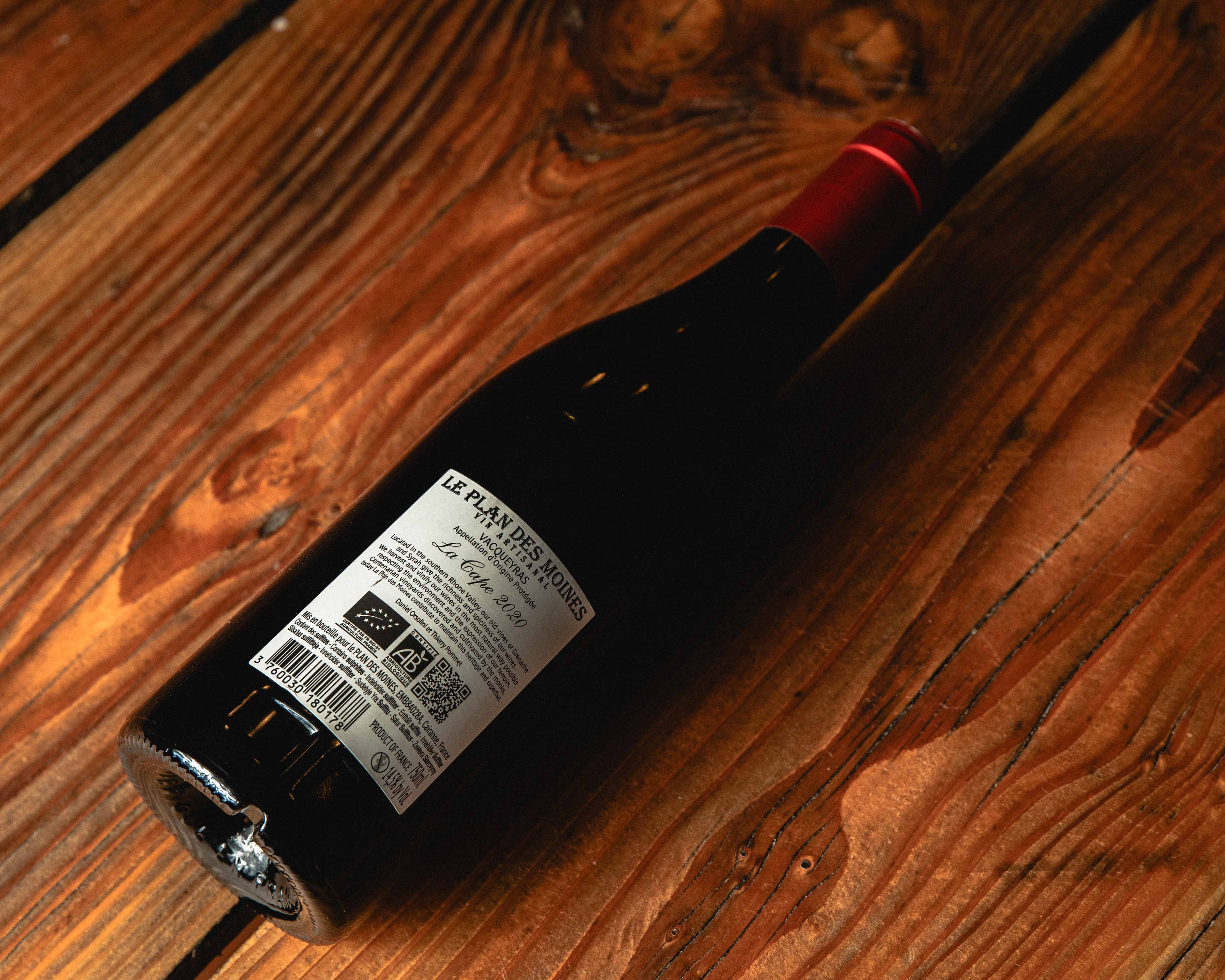 Cotes du Rhóne Vacqueyras -Le Plan des Moines