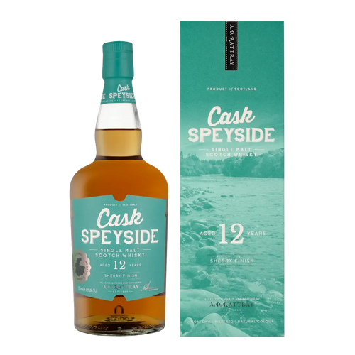 A. Dewar Rattray, Cask Speyside 12års 46% 70cl.